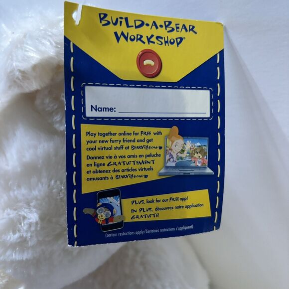 Build A Bear 15” Blond Teddy Sitting Plush Stuffed Animal With Original Tag 2014 - Picture 3 of 12